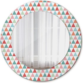 Lustro dekoracyjne okrągłe Geometryczny wzór