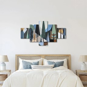 Obraz - Naturalna geometria abstrakcyjna II. (125x70 cm)