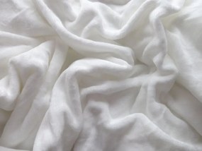 PrzytulneMieszkanie.pl PrzytulneMieszkanie.pl PrzytulneMieszkanie.pl Zestaw pościeli z mikropluszu PURRSLEEP beżowy + prześcieradło z mikropluszu SOFT 180x200 cm białe, podwójne łóżko