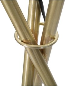 Lampa stojąca w biało-złotym kolorze ze szklanym kloszem (wysokość 155 cm) Glamy – Mauro Ferretti