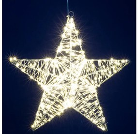 LED Świąteczna dekoracja 320xLED/230V 45 cm gwiazda ciepła biel