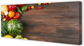 Duży obraz na płótnie Kompozycja Arbuza i Pomidorków