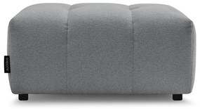 Szary podnóżek z tkaniny szenilowej Roxelane – Bobochic Paris