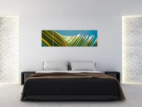 Obraz - Detal liścia palmowego (170x50 cm)