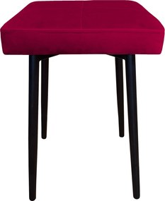 Taboret MAX tkanina Welur stelaż metalowy STOŁEK LOFT : Kolor nogi - Czarna stożek, Kolor tkaniny - VELVET - MG31, Typ tkaniny - Velvet