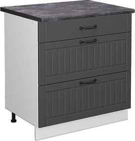 Szafka dolna do kuchni antracytowy domek wiejski 80x60x82 fame-line