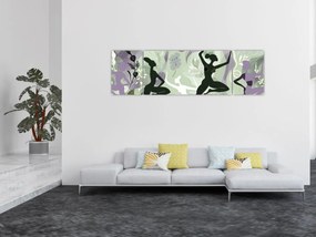 Obraz - Ilustracja przedstawiająca tancerzy (170x50 cm)