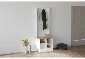 Wieszak z półką na buty Mare White and Sapphire Oak