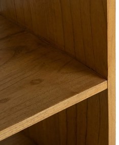 Regał z litego drewna mindi w naturalnym kolorze 90x150x40 cm Lysa – Ixia
