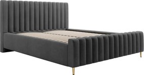 Łóżko tapicerowane Lux z pojemnikiem i zagłówkiem
