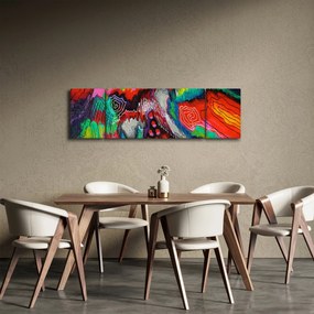 Abstrakcyjny obraz - kolory (170x50 cm)