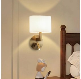 Brilagi - LED Kinkiet DAYA 1xE14/40W/230V + LED/3W kremowy/złoty