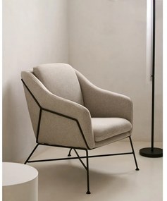 Beżowy fotel Brida – Kave Home