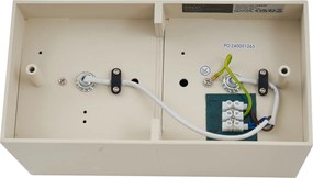 Nowoczesny kinkiet beżowy z regulacją, 2 źródła światła G9 - Box