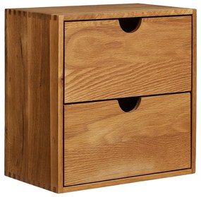 Wielopoziomowa półka z litego drewna dębowego w naturalnym kolorze 18 cm Townsville – House Nordic
