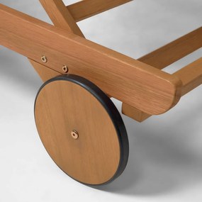 Leżak ogrodowy z drewna eukaliptusa Kave Home Beila