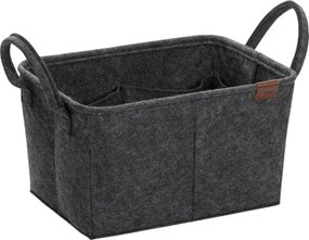 Kela Koszyk do przechowywania z uchwytami Fay, 35 x 25 cm, ciemnoszary