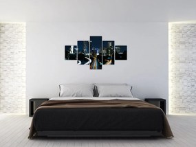 Obraz nocnej metropolii (125x70 cm)