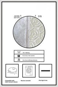 Kremowe dywaniki łazienkowe zestaw 2 szt. 60x100 cm Bounde – Foutastic