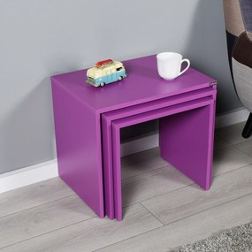 Stolik do odkładania SHP Purple, 3 szt.