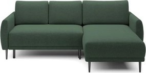 Narożnik BONO z funkcją spania Drewniane nóżki Eleganckie podłokietniki Głębokie siedzisko Prawa strona Barrel 37