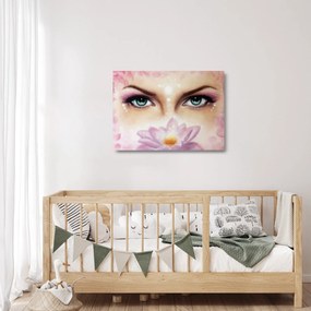 Obraz na szkle - Urocze oczy (70x50 cm)