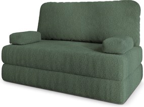 Masseno Sofa piankowa KESTE z funkcją spania, Kanapa z pianki do salonu, Bezmontażowa, Tkanina bucle – Zielony QUELLE 37
