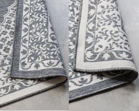 Dywan dwustronny zewnętrzny Gemini Alladyn szaro-kremowy 80 cm x 150 cm