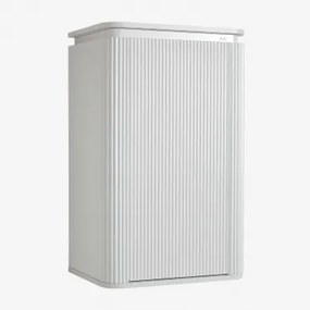 Szafka Wisząca Do Łazienki Z Drewna Carsone Biała - Sklum