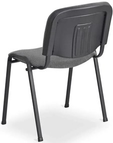Szare Metalowe Sztaplowane Krzesło Konferencyjne Iso B7-T98