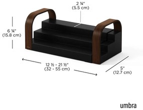 Organizer na przyprawy z plastiku z recyklingu Bellwood – Umbra