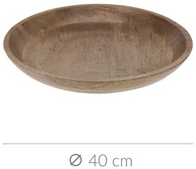 Misa dekoracyjna z drewna mango, Ø 40 cm