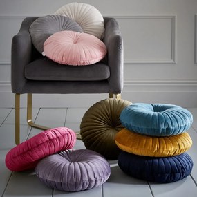 Aksamitna poduszka dekoracyjna ø 40 cm Round Soft Touch – Catherine Lansfield
