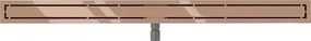 Mexen Flat M13 odpływ liniowy 2w1 150 cm, różowe złoto - 1610150