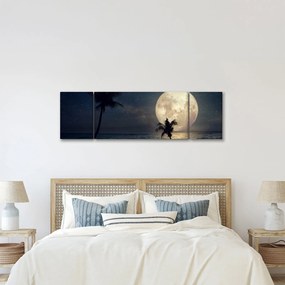 Obraz - Plaża pod pełnią księżyca (170x50 cm)