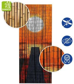 Zasłona bambusowa 90x200 cm