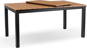Stół Ogrodowy Prostokątny ARGOS 140-180 cm Rozkładany Dąb/Czarny