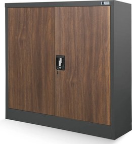 Szafka biurowa Eco Design Beata 90x40x93 cm antracyt/orzech