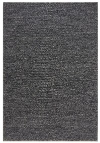 Ciemnoszary dywan z mieszanki wełny tkany ręcznie 120x170 cm Minerals – Flair Rugs