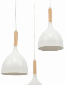 Lampa wisząca WOLDES II biała ELTAP
