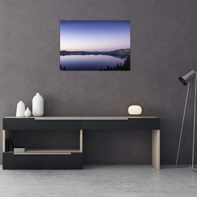 Obraz na szkle - jezioro (70x50 cm)