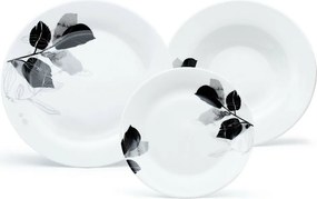 Arôme Home 18-częściowy zestaw obiadowy Lipa, ekstra biały