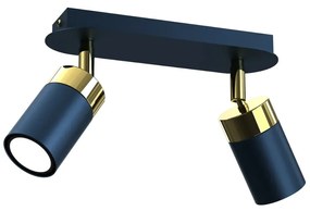 Podwójna nowoczesna niebieska lampa sufitowa - K473 Z1-N92