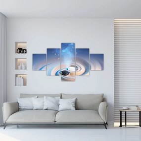 Obraz - Eteryczny yin-yang (125x70 cm)