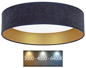 Brilagi - LED Plafon VELVET LED/24W/230V 3000/4000/6400K niebieski/złoty