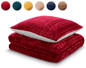 KOC I PODUSZKA WARM HUG 130x190 cm SOFT PINK 3