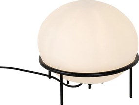 Designerska lampa stołowa zewnętrzna czarna - Jannie