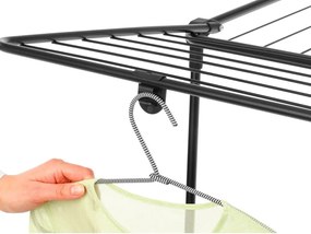 Suszarka na pranie w kolorze matowej czerni 22 m HangOn Too – Brabantia