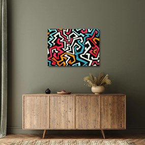 Obraz abstrakcji graficznej (70x50 cm)