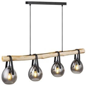 Lampa Wisząca APP1775-4CP WOOD GREY